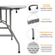 Folding Table Portale K-R 180 cm Grey Metal/Polyethylene