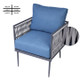 EgyBeit Torino Garden Set (Sofa 2 Seats + 2 Chairs + Table) Ropes