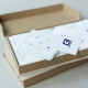 Malaika Crib Sheet Set Fatima Hand With Gift Box 70X100,10X10,50X70,140X70 cm Cotton - Blue
