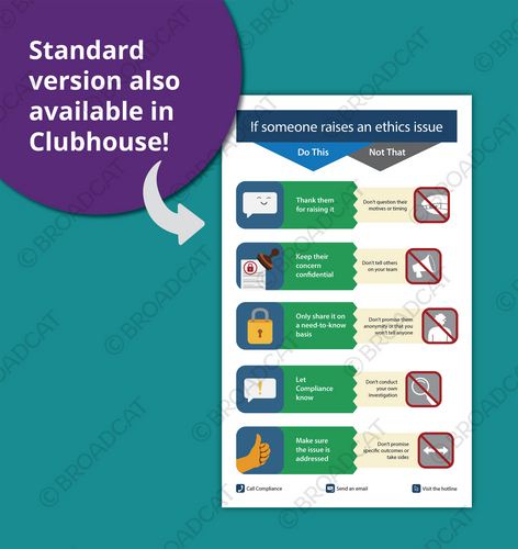 Non-retaliation for managers (Do this, not that) (line art version)