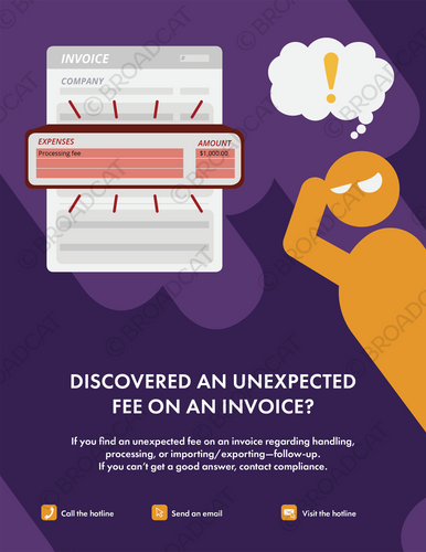 Unexpected Fee on Invoice