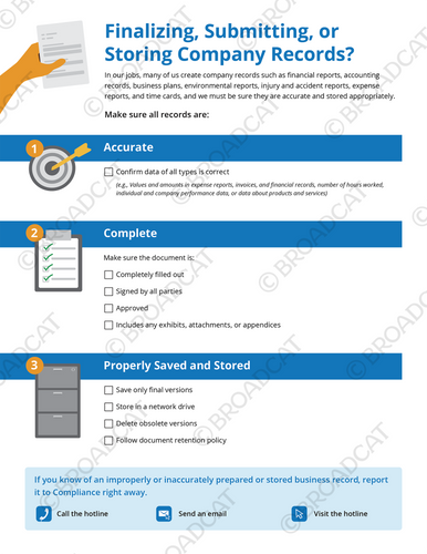 Finalizing, Submitting, or Storing Company Records? Finalizing, Submitting, or Storing Company Records?