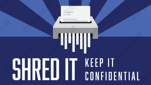 Shred it! (blue version) - horizontal Shred it! (blue version) - horizontal