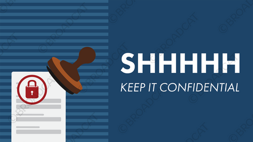 Shhh! Keep it confidential - horizontal