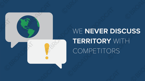 We never discuss territory - horizontal