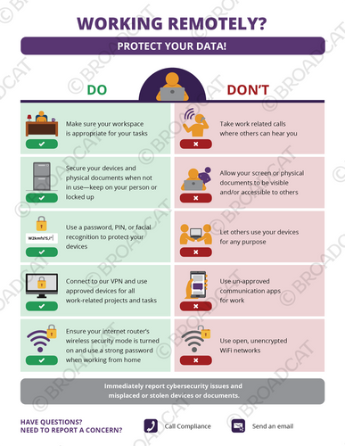 Working remotely? Protect your data! Working remotely? Protect your data!