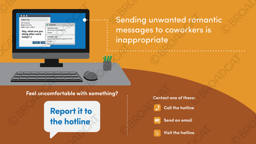 No unwanted romantic messages - horizontal