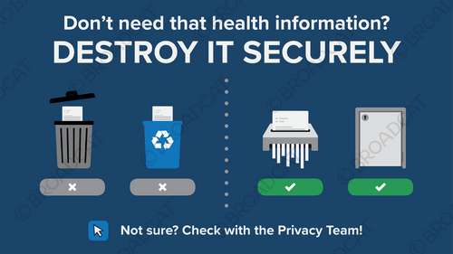 Destroy Health Information Securely - horizontal Destroy Health Information Securely - horizontal