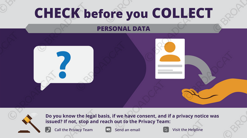 Check before you collect personal data