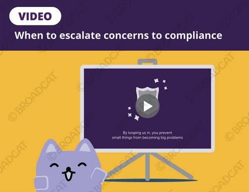 Video: When to escalate concerns to compliance