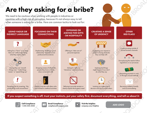 How to tell if someone’s asking for a bribe