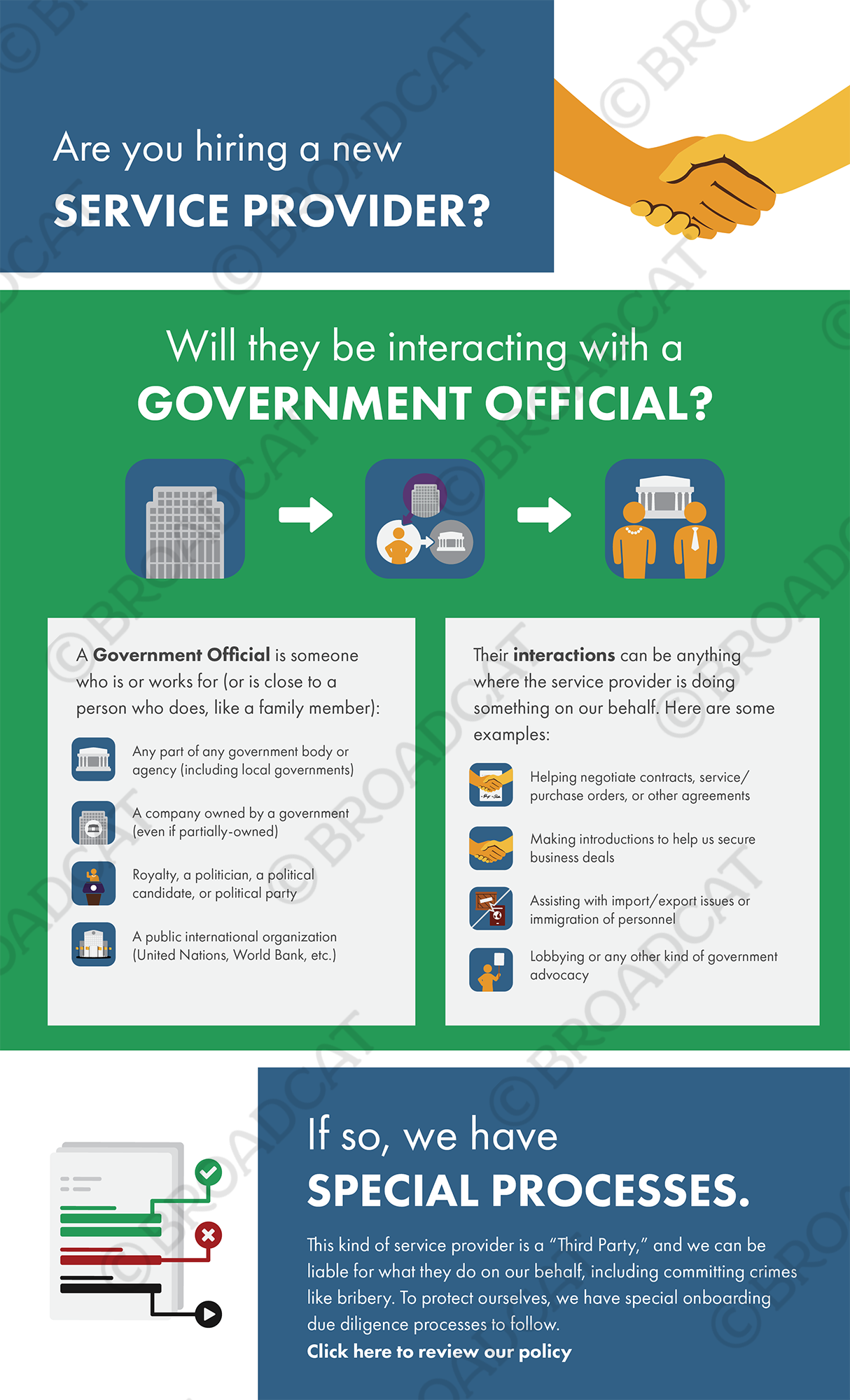 Hiring a new service provider?