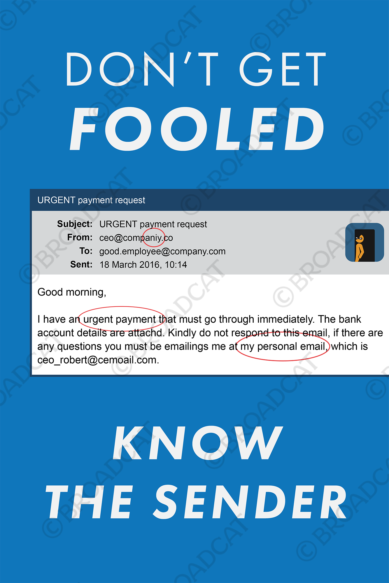 Don't get fooled, know the sender!