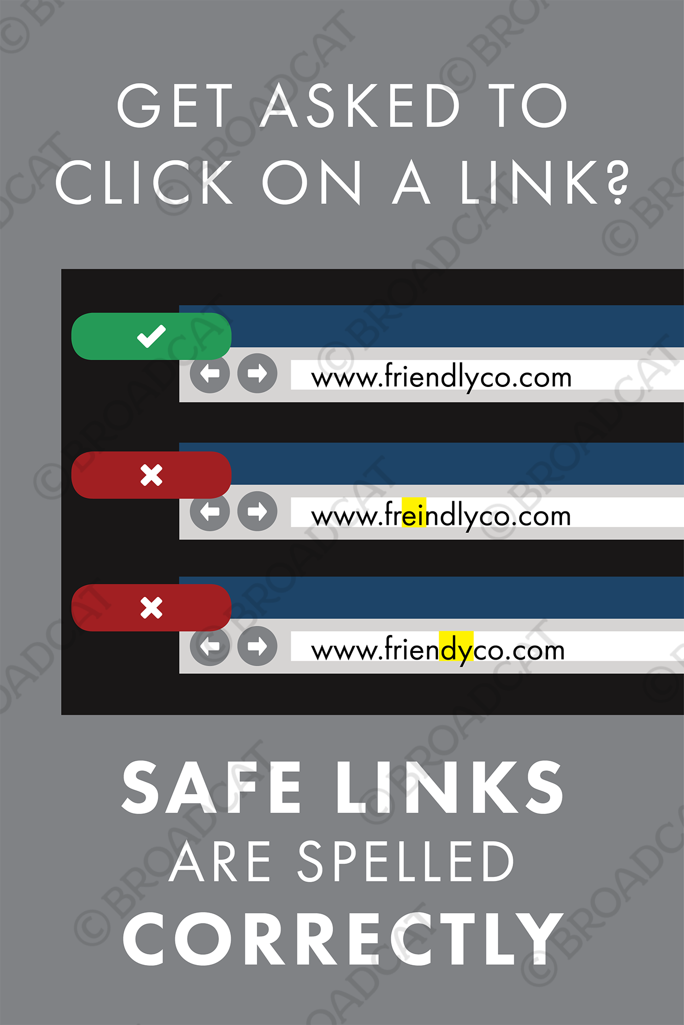 Get asked to click on a link?