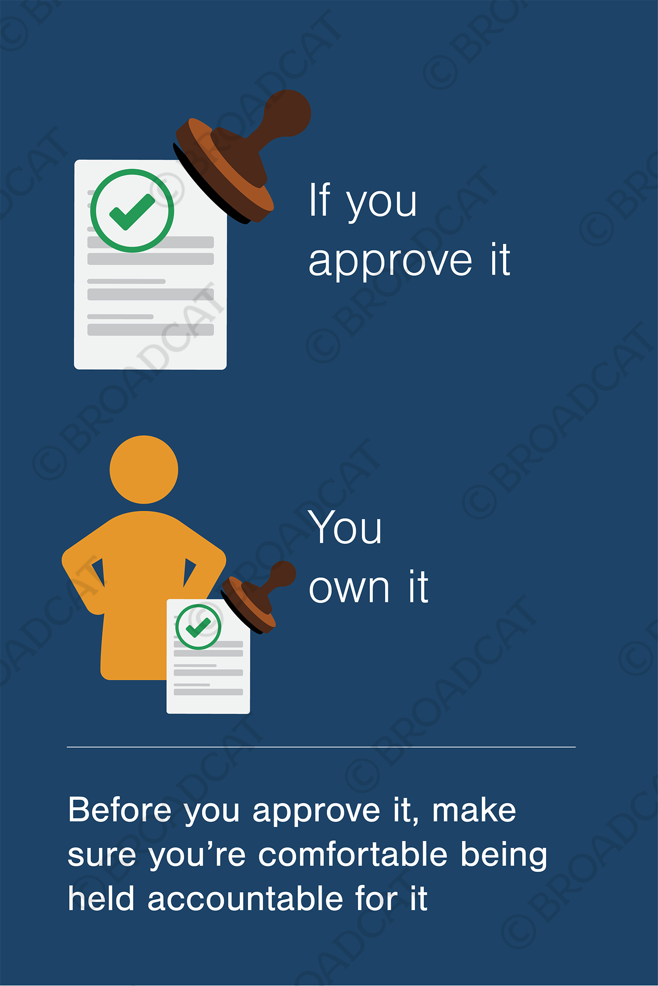 If you approve it, you own it