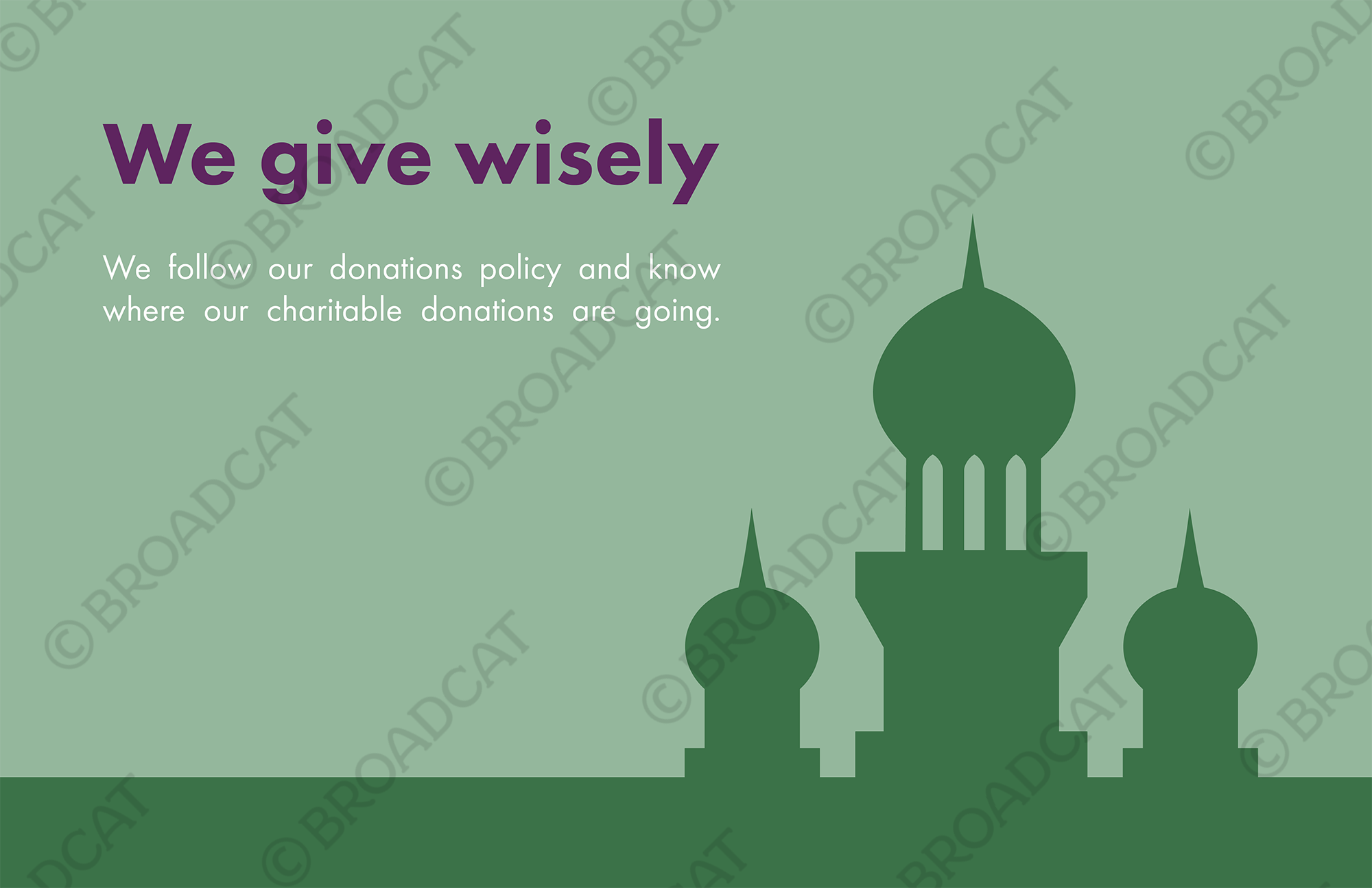 Eid: We Give Wisely (minaret version)