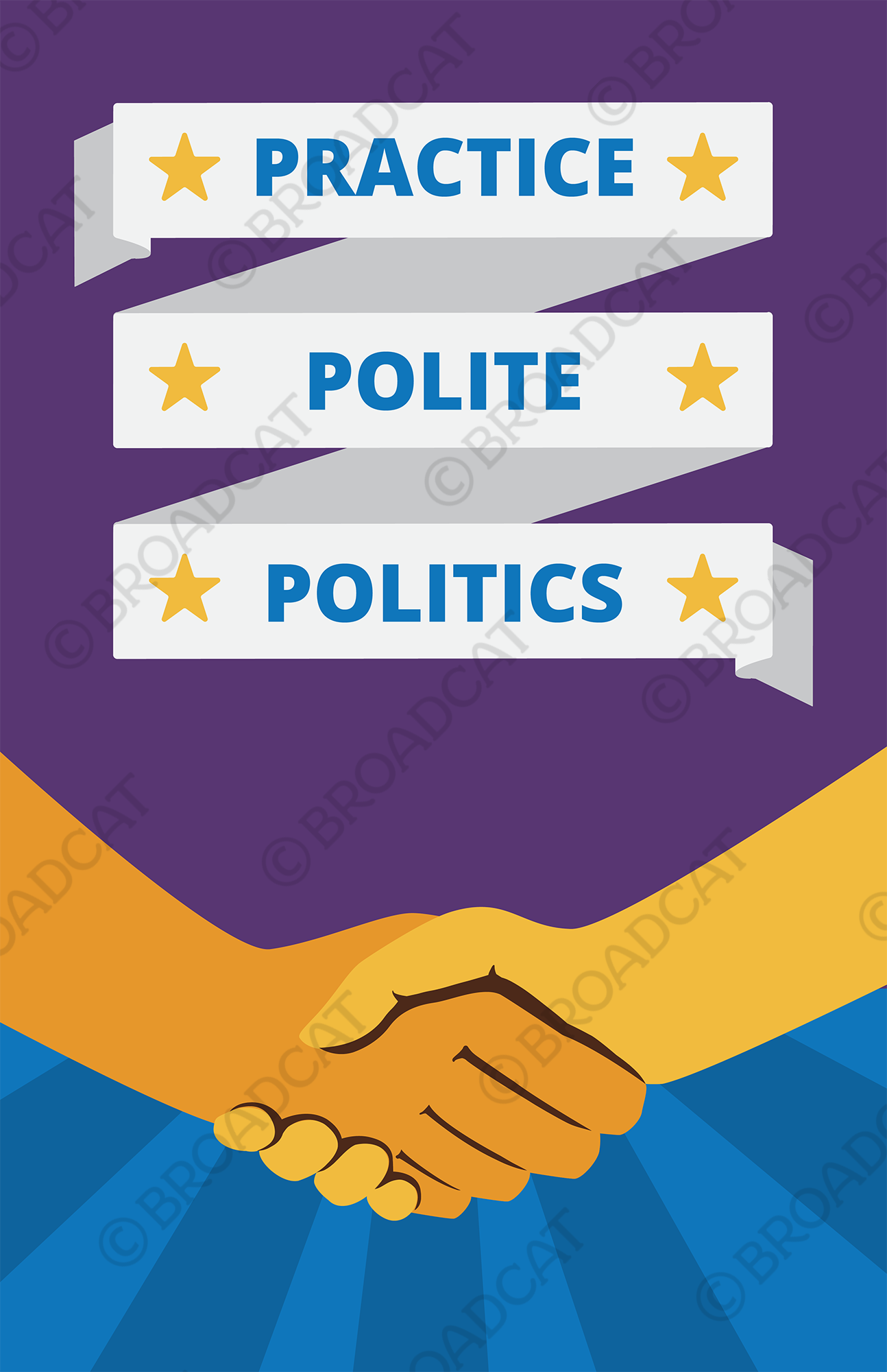 Practice Polite Politics (handshake version)