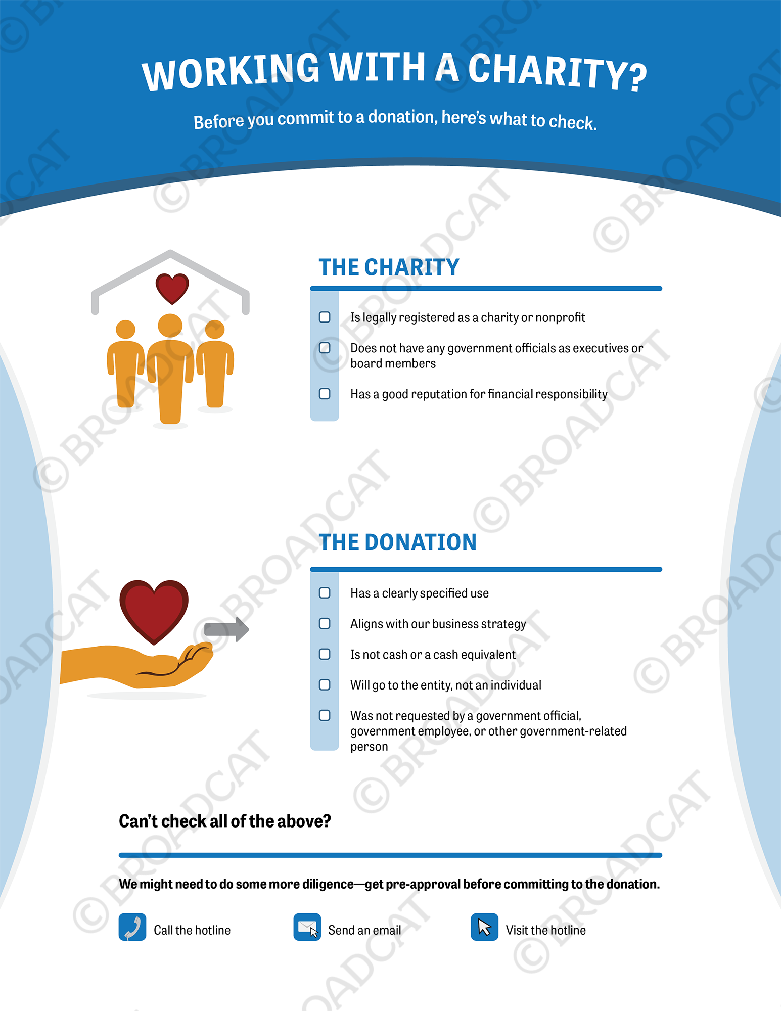 Working with a charity?
