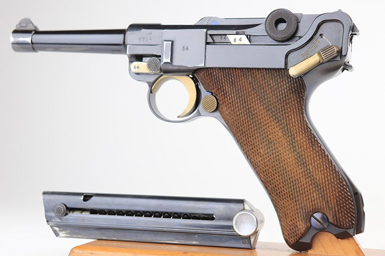 Beautiful Commercial Mauser Banner Luger - Rare Variation, Matching Magazine - 1