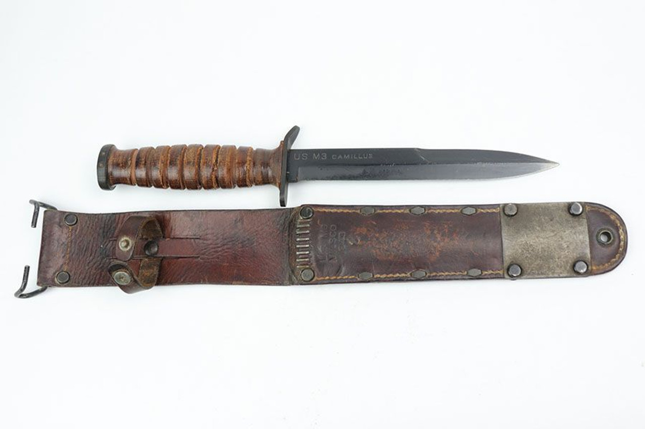 Minty US M3 Camillus Knife & Scabbard - 1