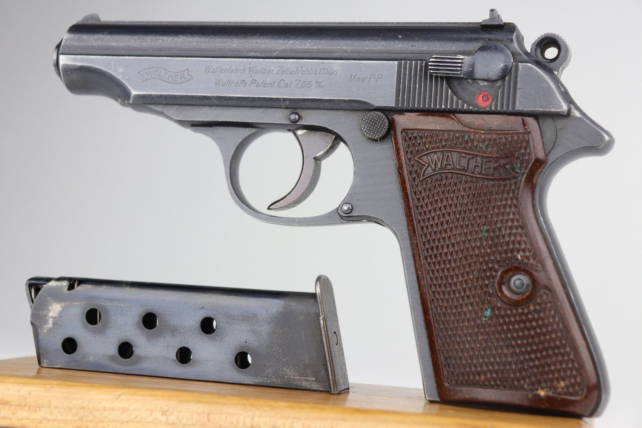 Excellent Walther PP - Rare Red Grips - 1