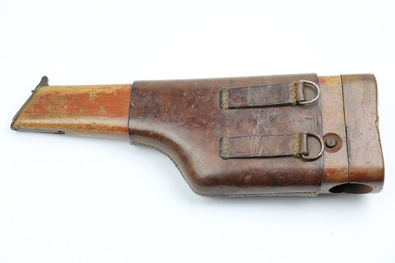 Broomhandle C96 Stock With Leather Harness - 1