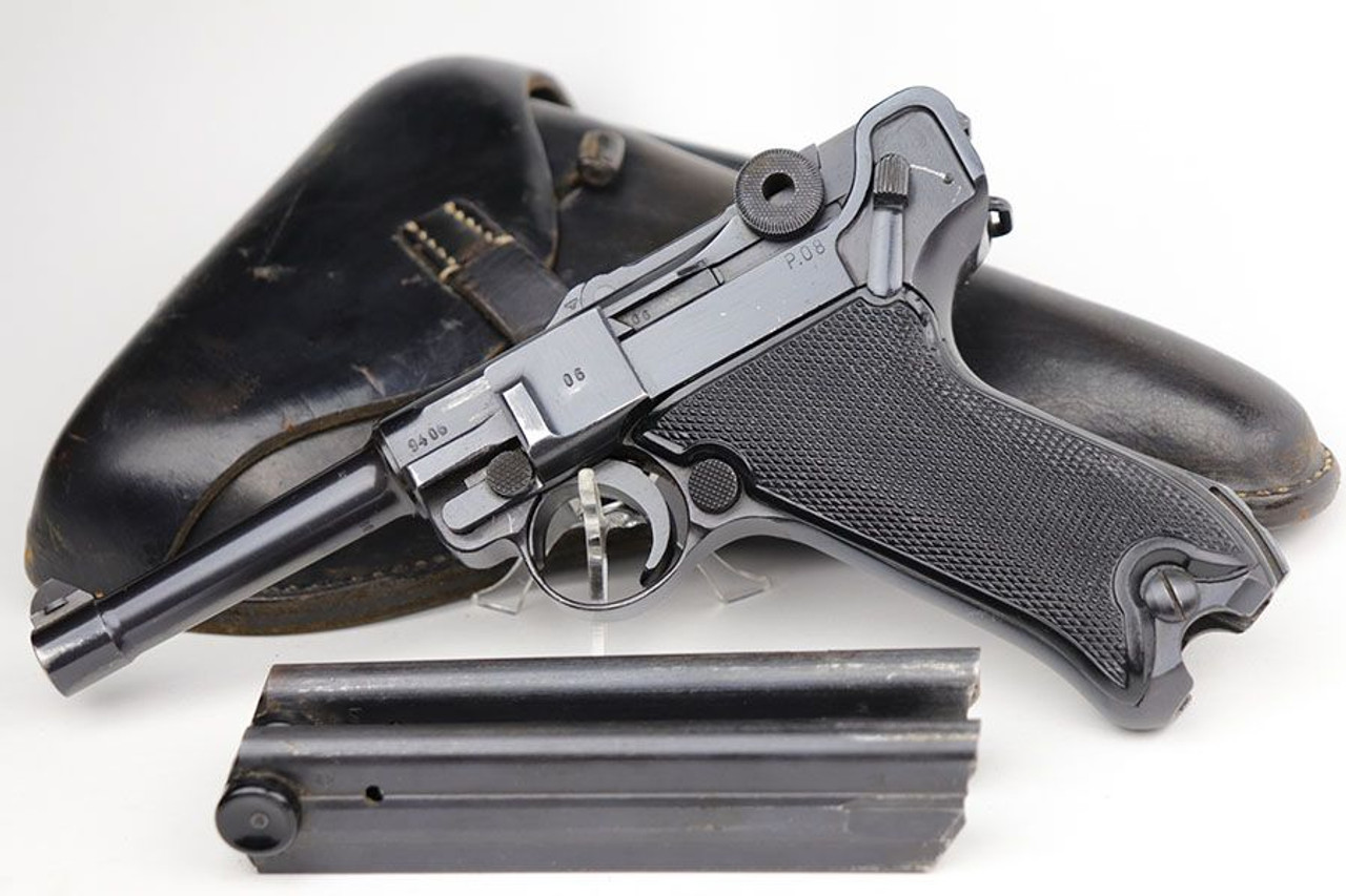 Excellent Black Widow Mauser Luger Rig - 1