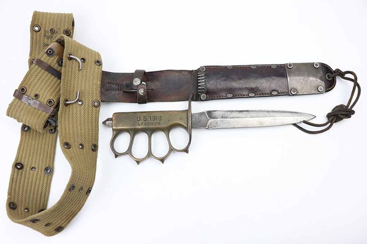1918 Trench Knuckle Knife - WW2 Modified - 1