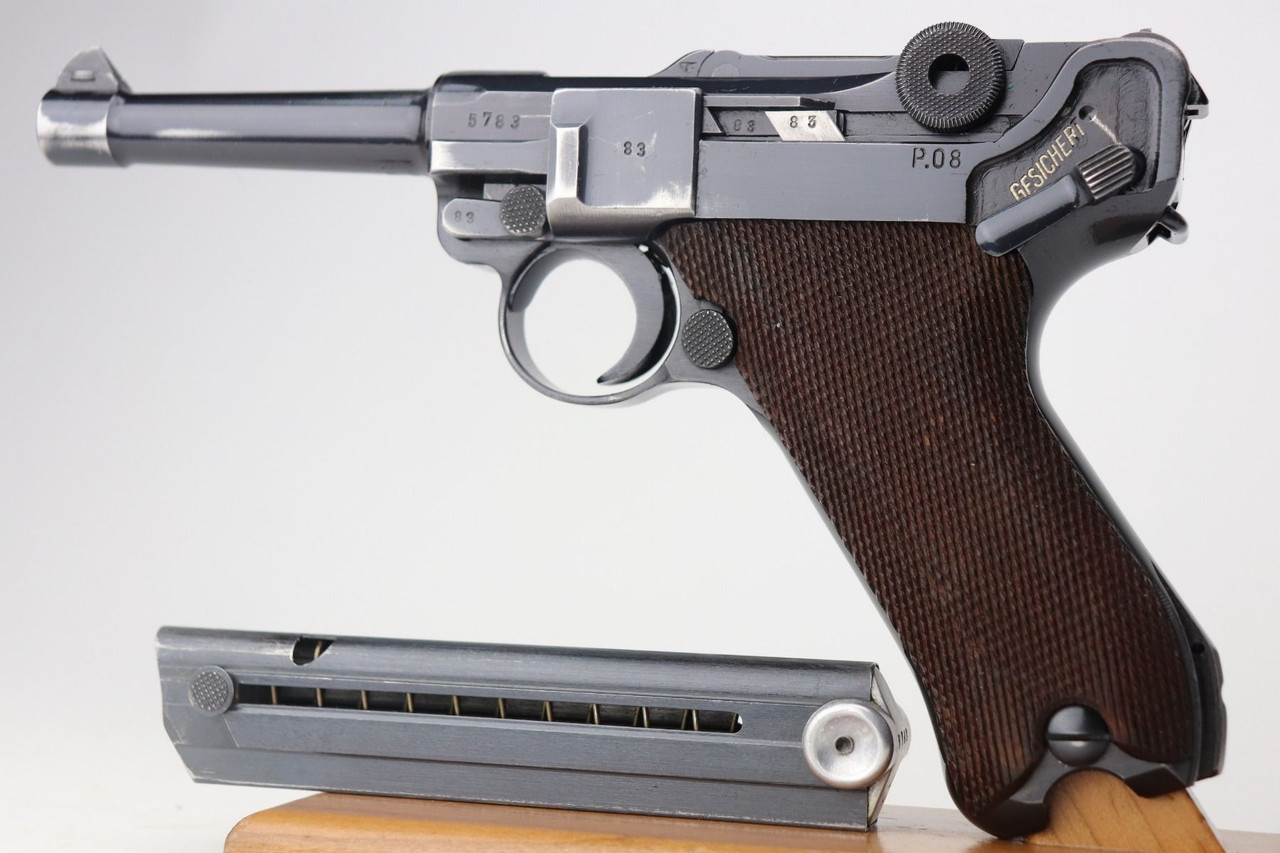 Excellent Nazi Mauser Luger - Matching Magazine - 1