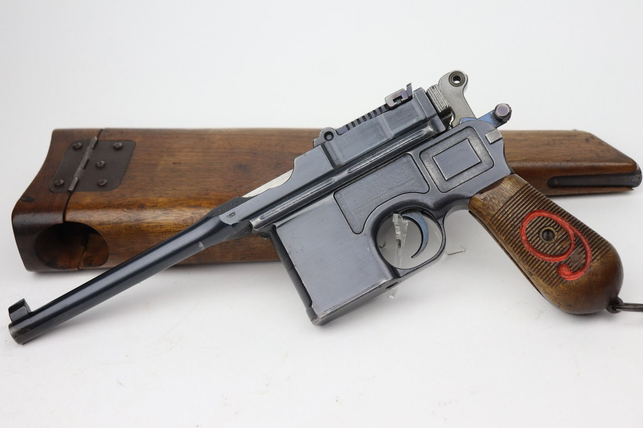 SOLD- Excellent "Red 9" Mauser C96 Rig - Matching Stock - 1