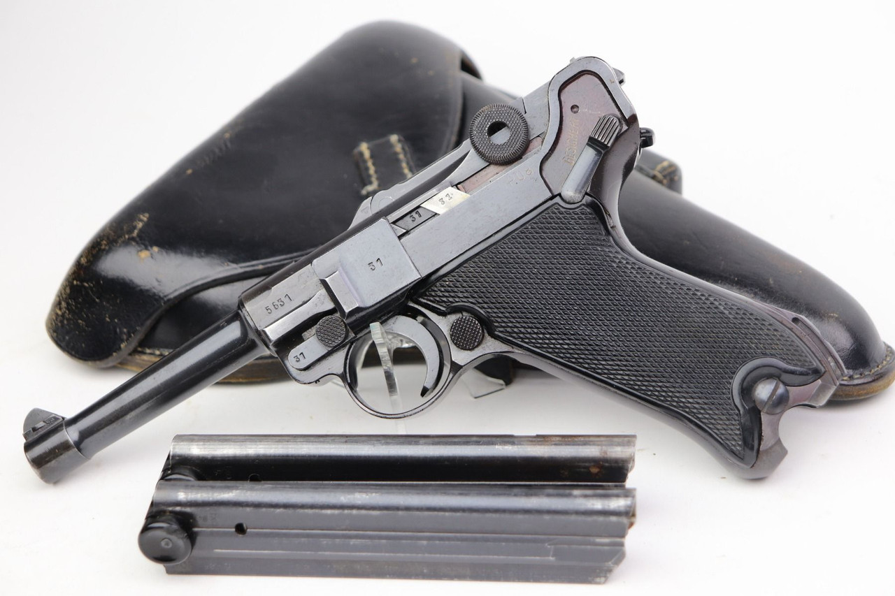Minty Nazi Black Widow Luger Rig - 1