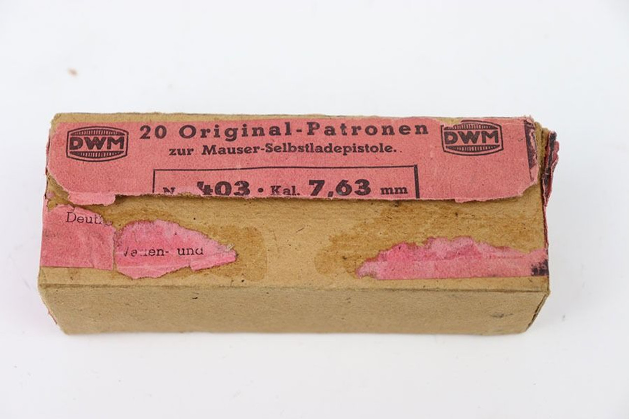 20 Rounds: 7.63mm Mauser DWM