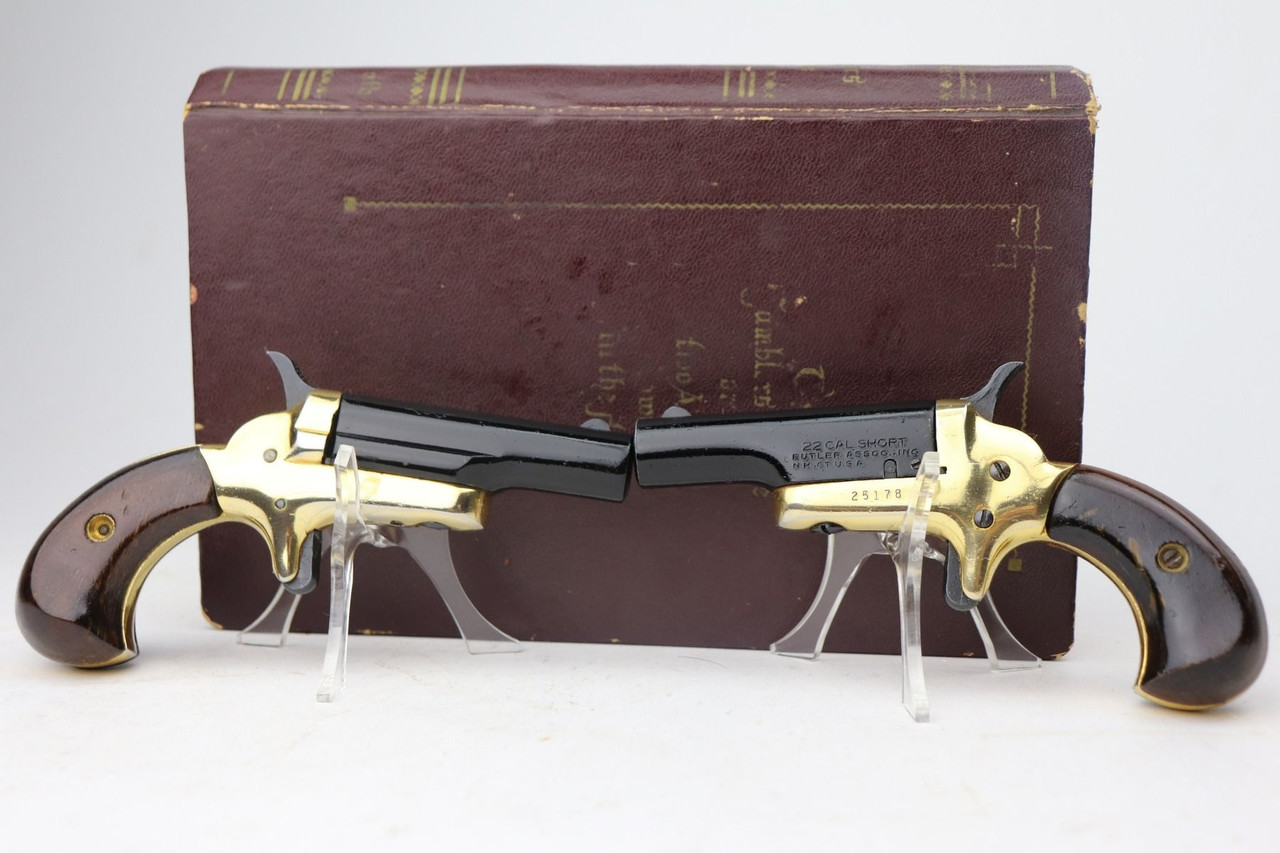 Dueling Butler Derringer Pistols - Book Box - 1
