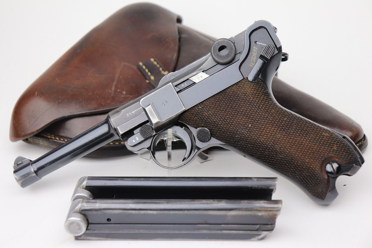 1937 Nazi Mauser Luger Rig - Matching Magazine - 1