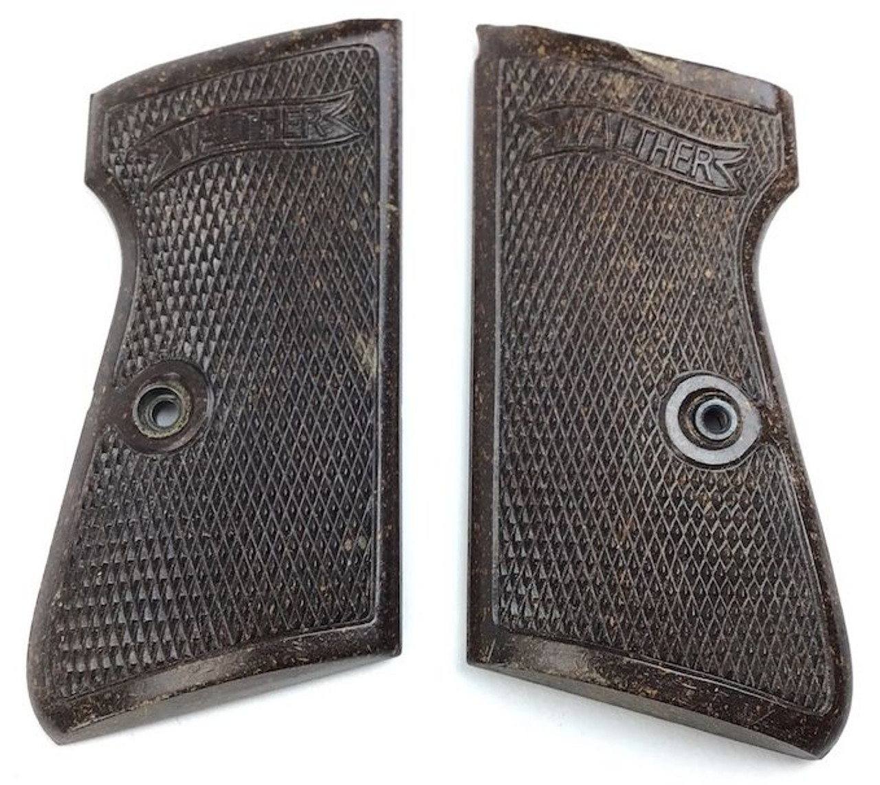 Reddish Brown Walther PP Grips - RARE - 1