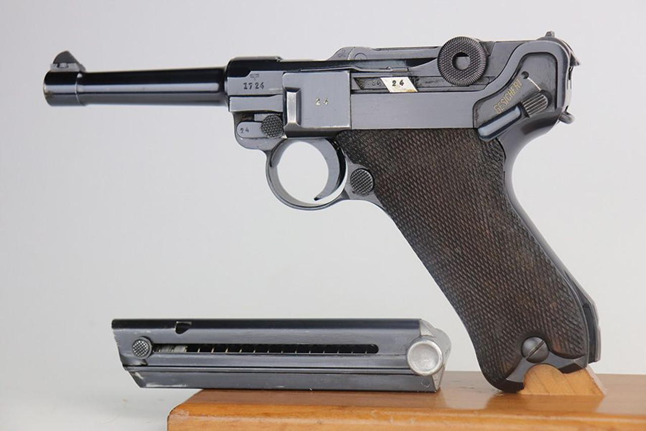 Rare, Excellent 1940 Police Mauser Luger - Matching Mag - 1