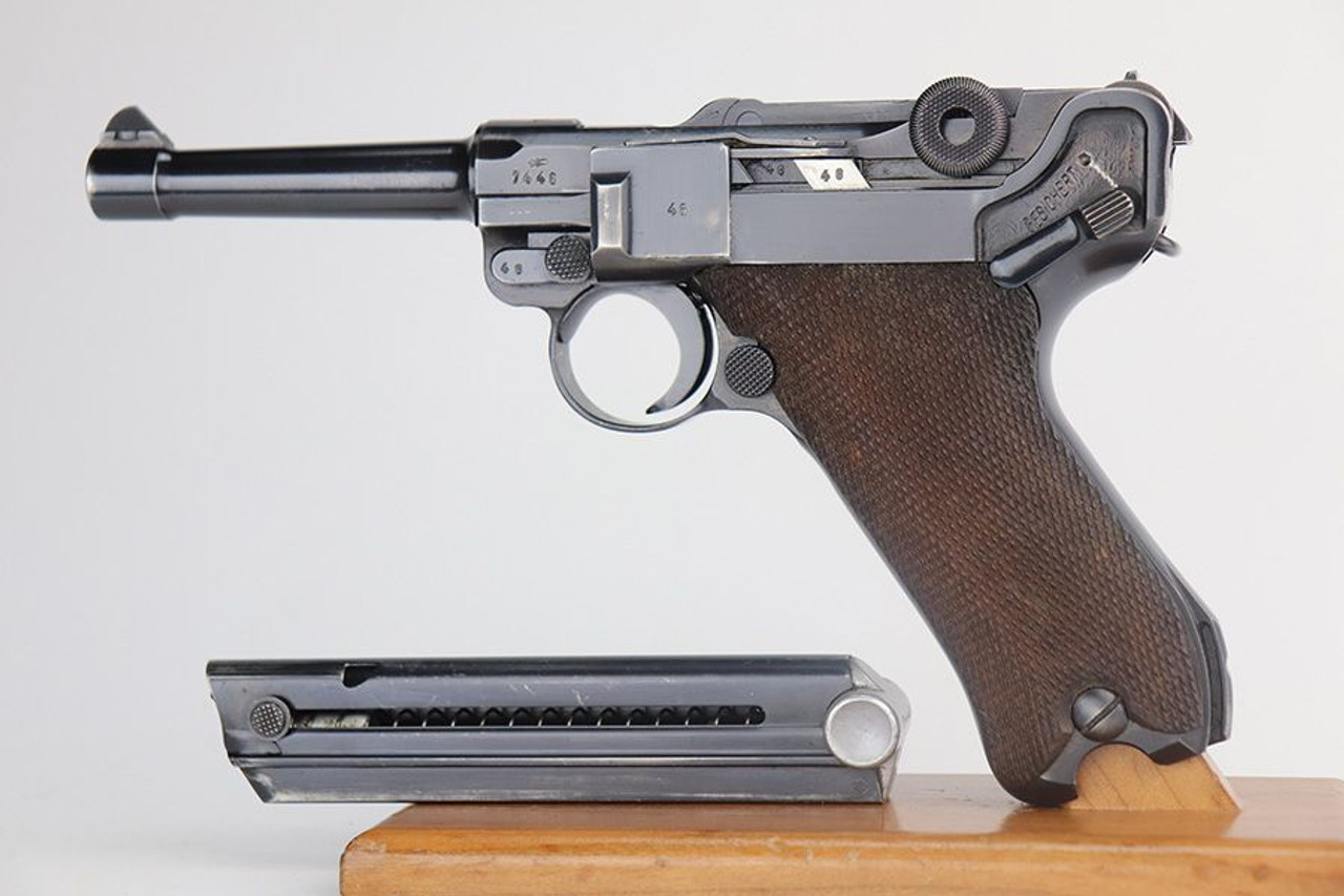 Exceptionally Rare 1939 Mauser Banner Police Luger - Eagle K - 1