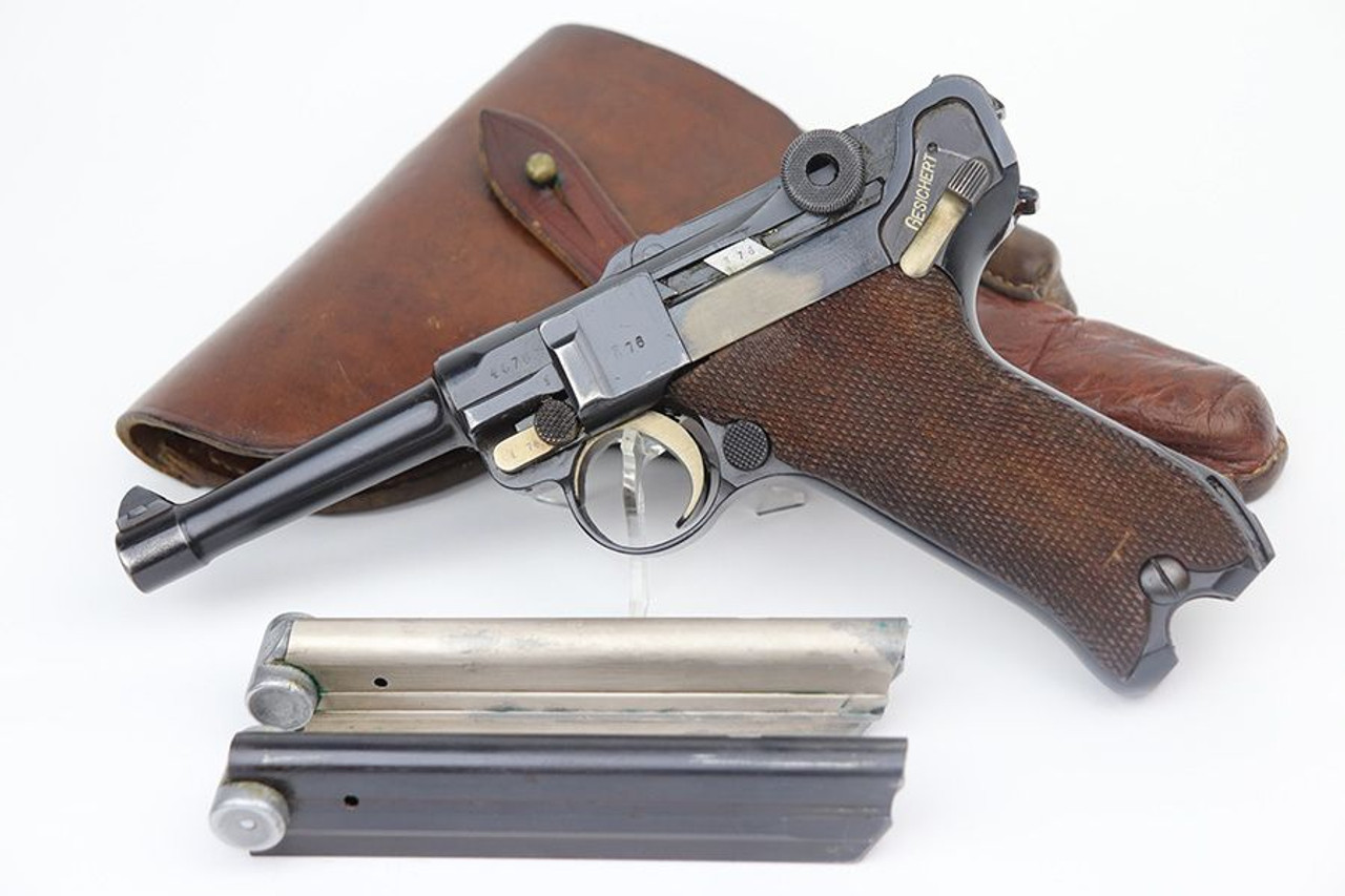 1914 Police Erfurt Luger Rig - Two Match Mags & Capture Doc - 1