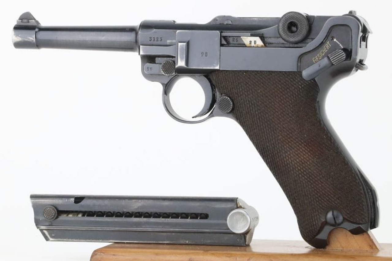 Excellent 1938 Mauser Luger - Matching Magazine