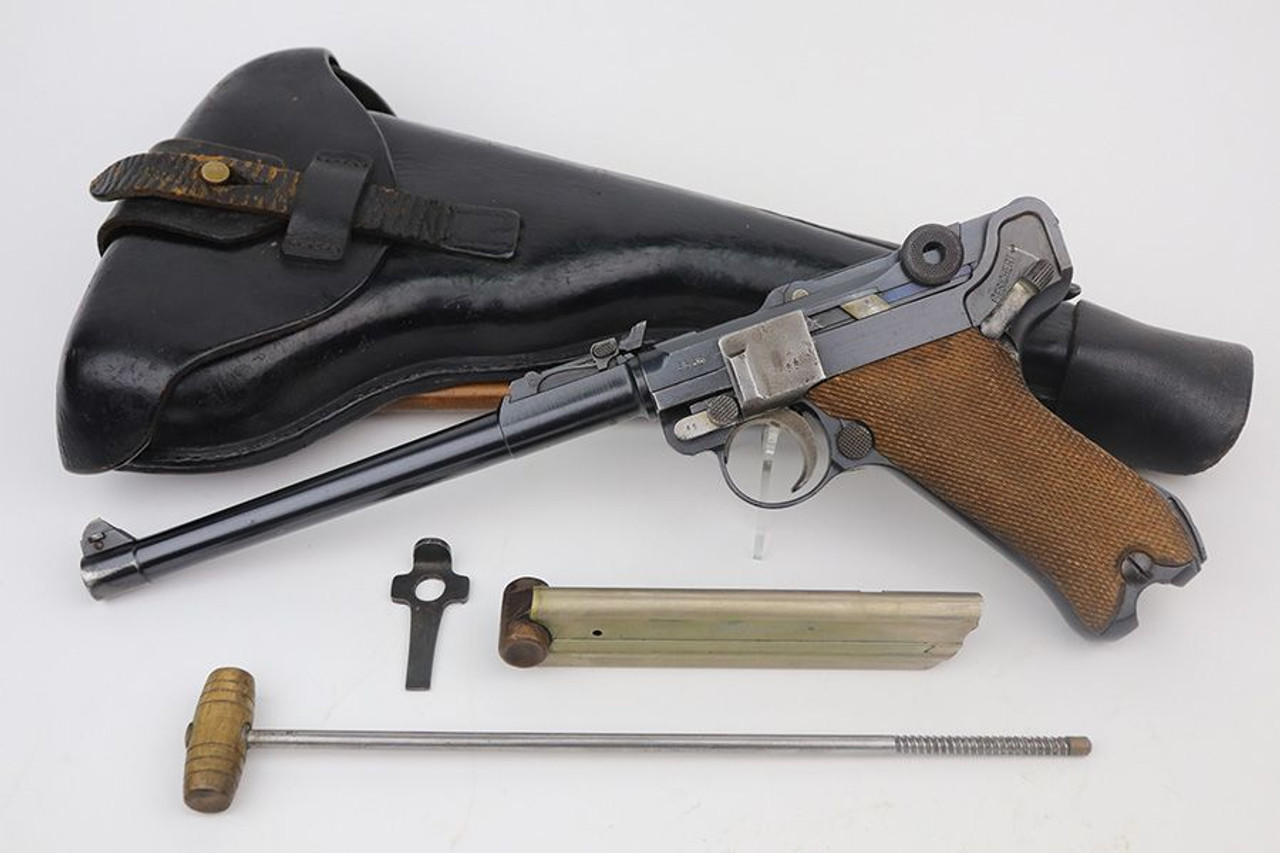 Excellent 1917 DWM Artillery Rig - Matching Stock and Holster - 1