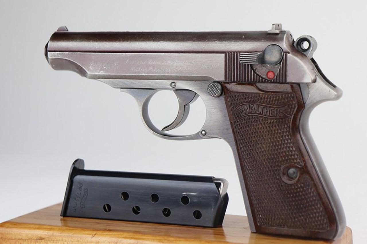 Commercial Walther PP - Rare Red Grips - 1