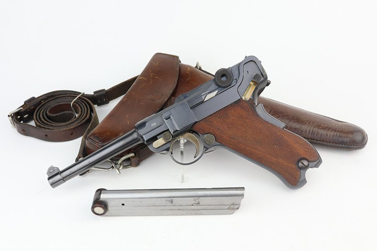 Rare, Mint DWM Model 1906 Swiss Luger Rig - 1