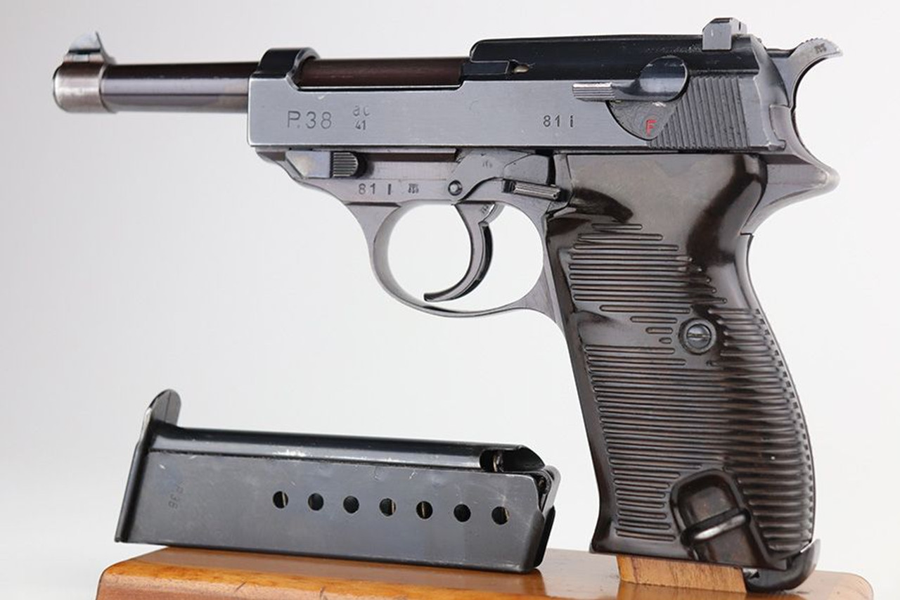 Rare, Excellent 1941 Walther P.38 - Two Digit Serial - Matching Magazine - 1