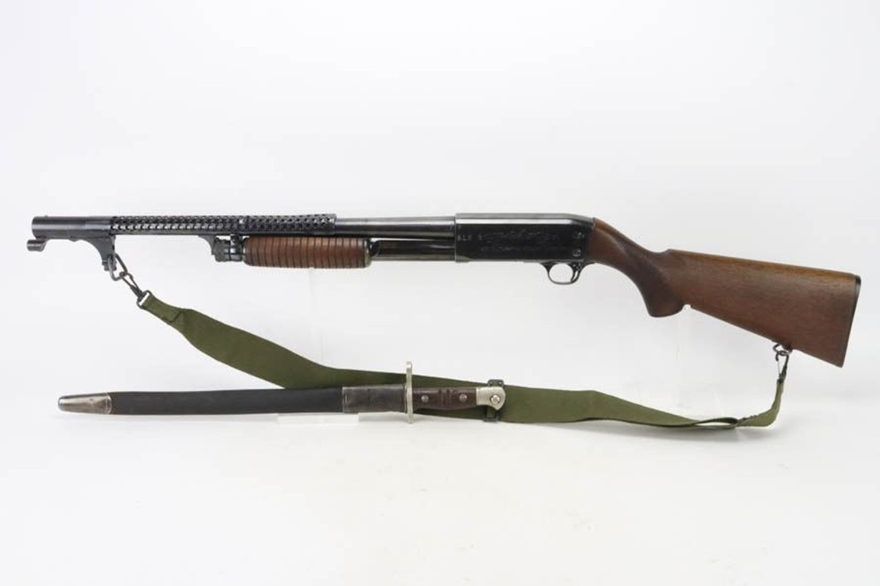 Ithaca M37 - Trench Gun Configuration w/ Bayo & Scabbard