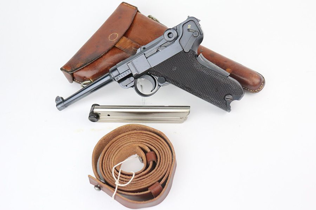 Scarce, Minty Swiss Bern M1929 Luger Rig - 1