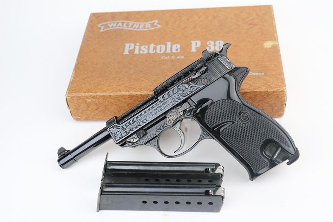 Boxed, Factory-Engraved Walther P.38 - 1968 Mfg - 1