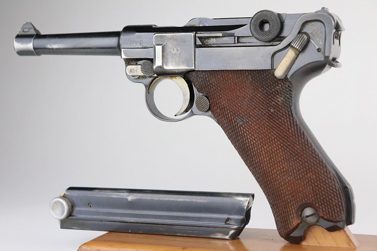 Very Rare Dutch-Contract 1940 Nazi Mauser Banner Luger - Matching Magazine - 1