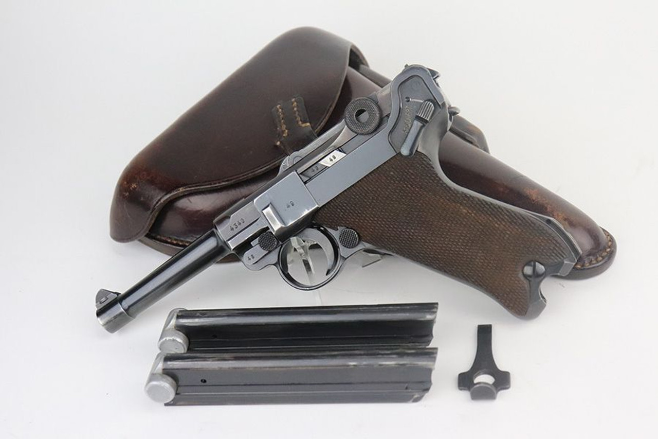 1939 Nazi Mauser Luger Rig - Two Matching Magazines - 1