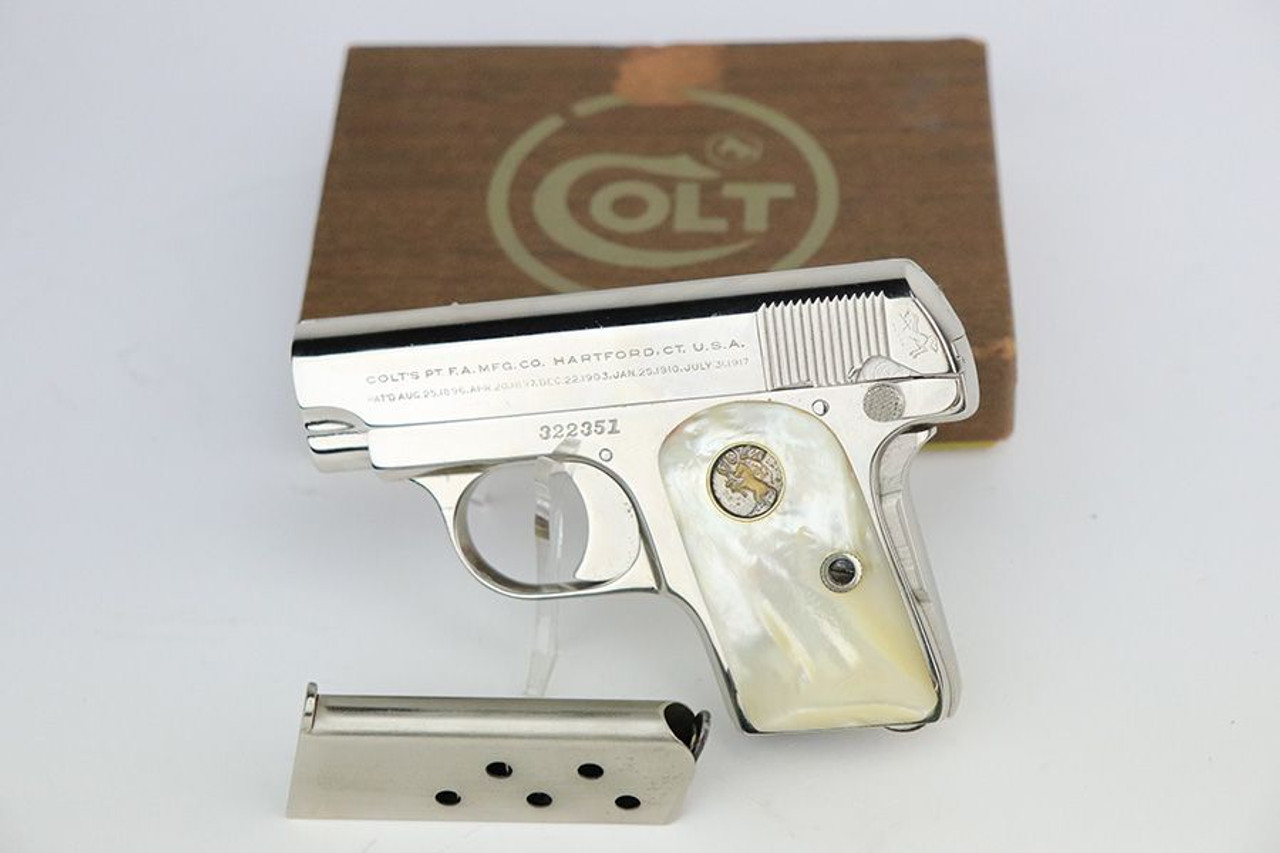Colt Model 1908 Vest Pocket - Factory Nickeled - 1