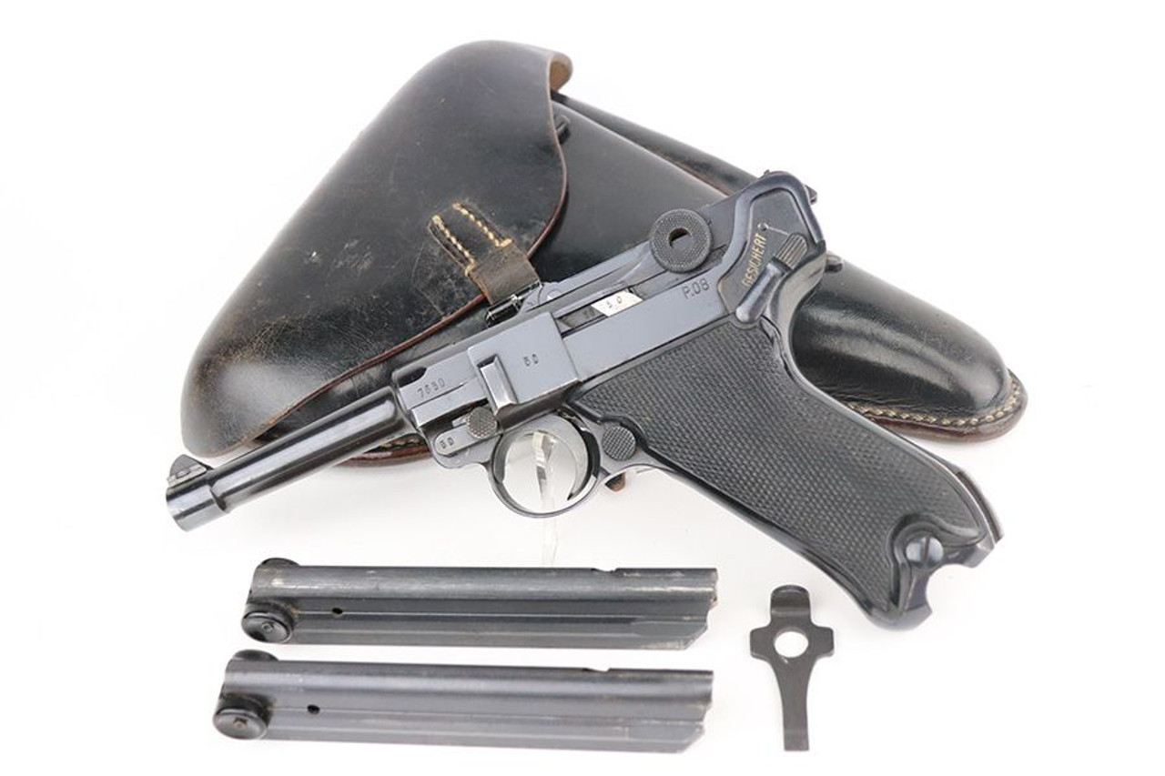 Gorgeous Nazi Mauser Black Widow Luger Rig - 1